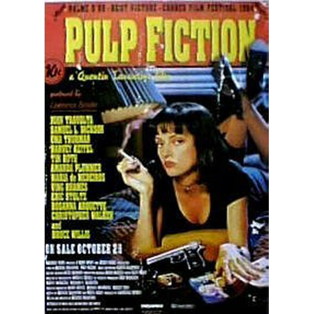 PULP FICTION Film Movie Poster FRIDGE MAGNET Uma Thurman John Travolta TARANTINO